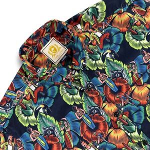 RSVLTS‎ The Roosevelts Tom Ace Collection Shirt Mens L Multicolor Ace Ventura